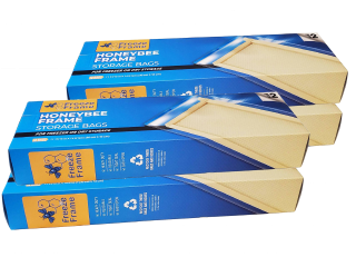 FreezeFrame 48-Pack Bee Hive Frame Storage Bags - Freezer or Dry Storage.